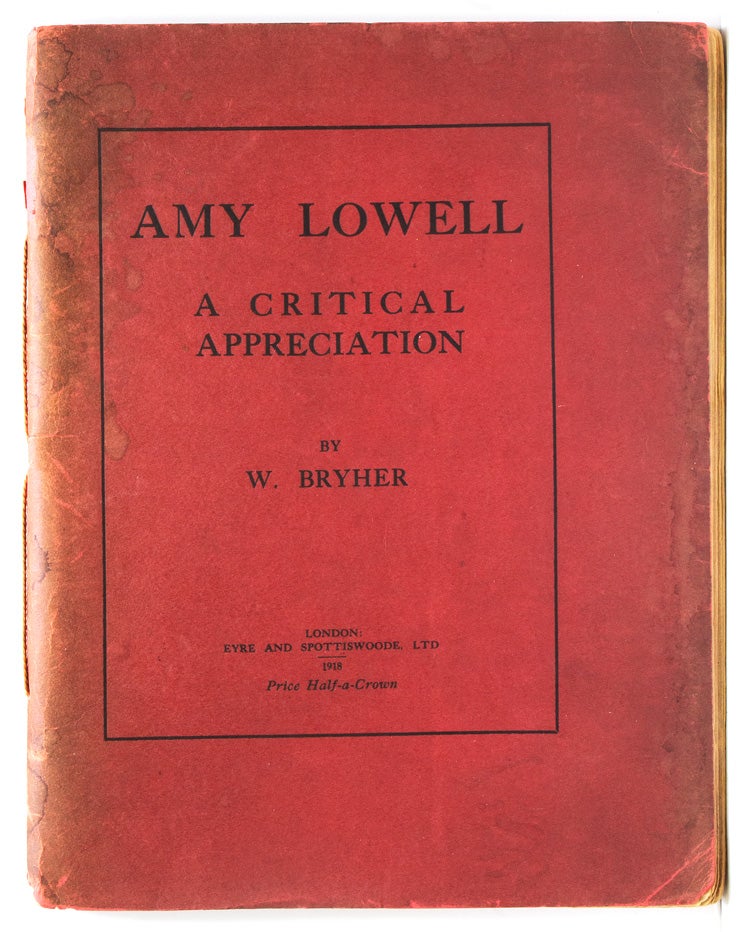 Amy Lowell A Critical Appreciation