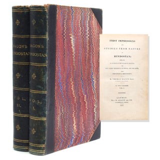 Item #321388 First Impressions and Studies from Nature in Hindostan; embracing an outline of the...