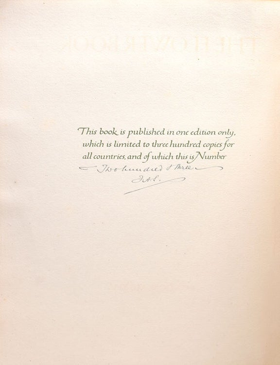 The Flower Book. Reproductions of Thirty Eight Watercolour Designs