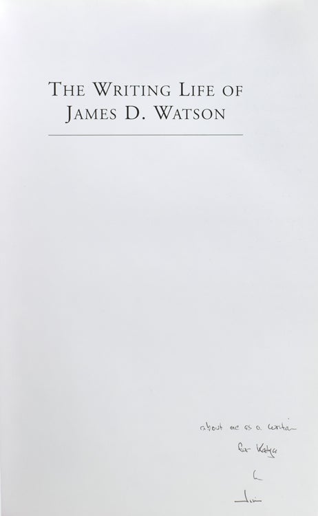 Collection of Books Inscribed or Signed by Nobel laureate James D. Watson