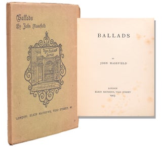 Item #322109 Ballads. John Masefield