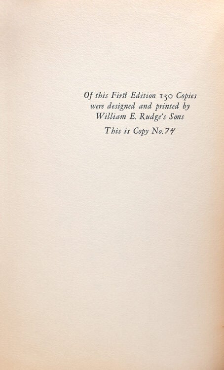 Autobiographical Letters of John Galsworthy. A Correspondence with Frank Harris Hitherto Unpublished