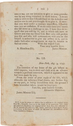Observations on certain documents contained in No, V & VI of “The History of the United States, for the Year 1796.” In Which the Charge of Speculation against Alexander Hamilton, Late Secretary of the Treasury, Is Fully Refuted