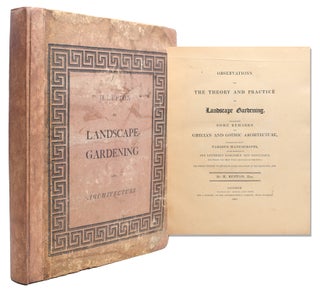 Item #322249 Observations on the Theory and Practice of Landscape Gardening. Including Some...