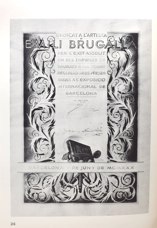 Brugalla: 254 reproducciones de sus destacadas encuadernaciones, elegidas entre más de dos mil, realizadas en el período de cincuenta años (1926-1976)