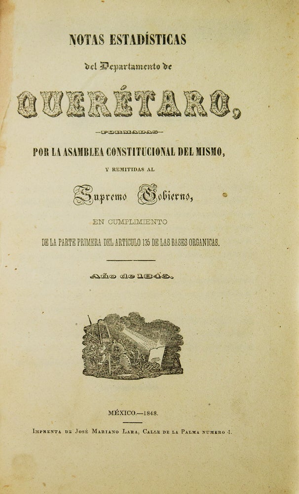Notas estadísticas del departamento de Querétaro