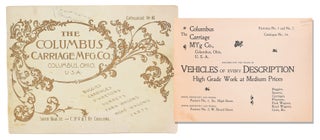 Item #322460 The Columbus Carriage Mfdg. Co. Catalogue 16...Builders for the Trade of Vehicles...