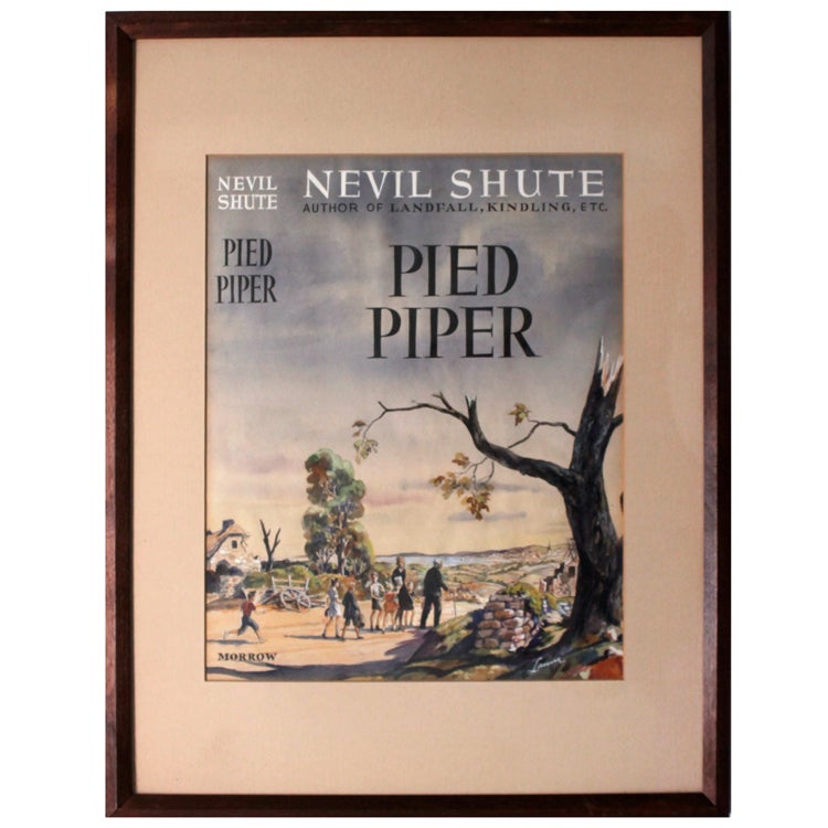 Item #322608 Original Dust Jacket Illustration for Pied Piper by Nevil Shute, Morrow. Nevil Shute.