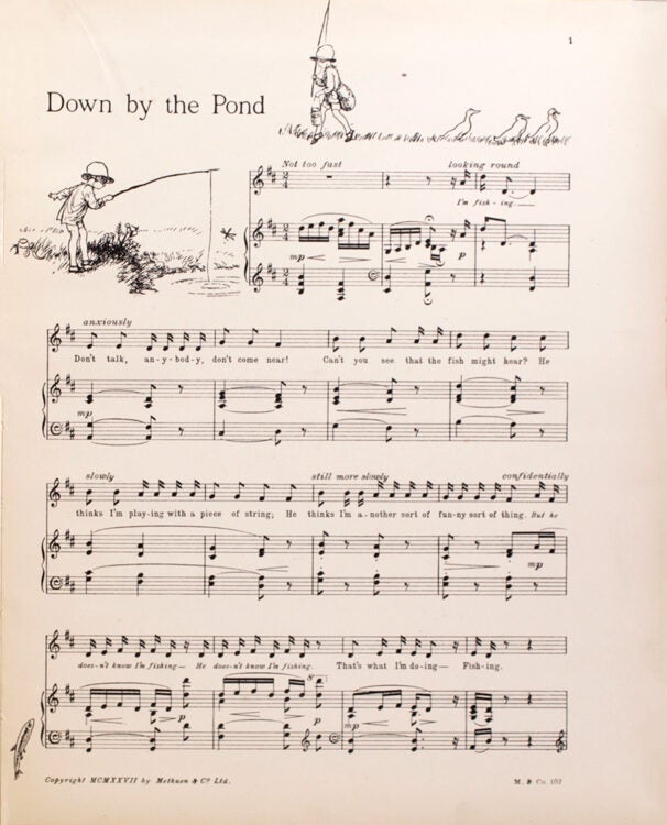 Songs from “Now We Are Six” … Music by H. Fraser-Simson