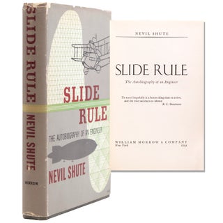Item #322660 Slide Rule. The Autobiography of an Engineer. Nevil Shute