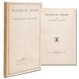 Item #322706 Satirical Poems. Siegfried Sassoon