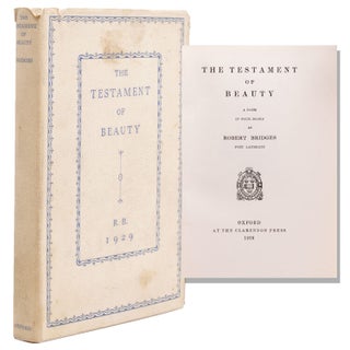 Item #322707 The Testament of Beauty. Robert Bridges