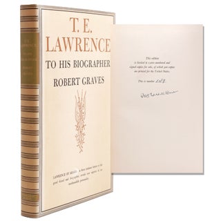 Item #322708 T. E. Lawrence to his biographer Robert Graves [With:] T. E. Lawrence to his...