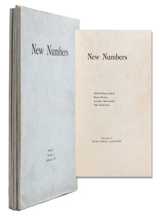 Item #322902 New Numbers. Lascelles Abercombie. Rupert Brooke. John Drinkwater. Wilfrid Wilson...