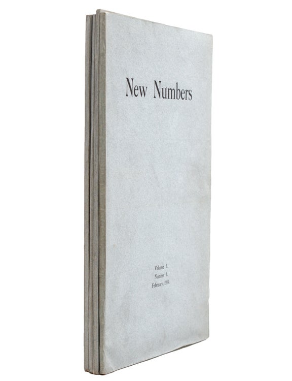 New Numbers. Lascelles Abercombie. Rupert Brooke. John Drinkwater. Wilfrid Wilson Gibson