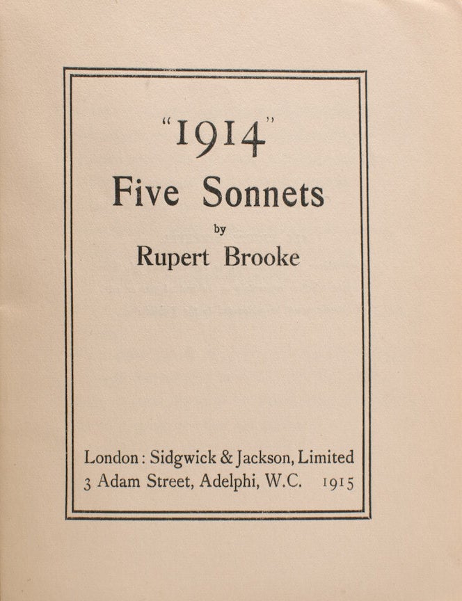 “1914” Five Sonnets