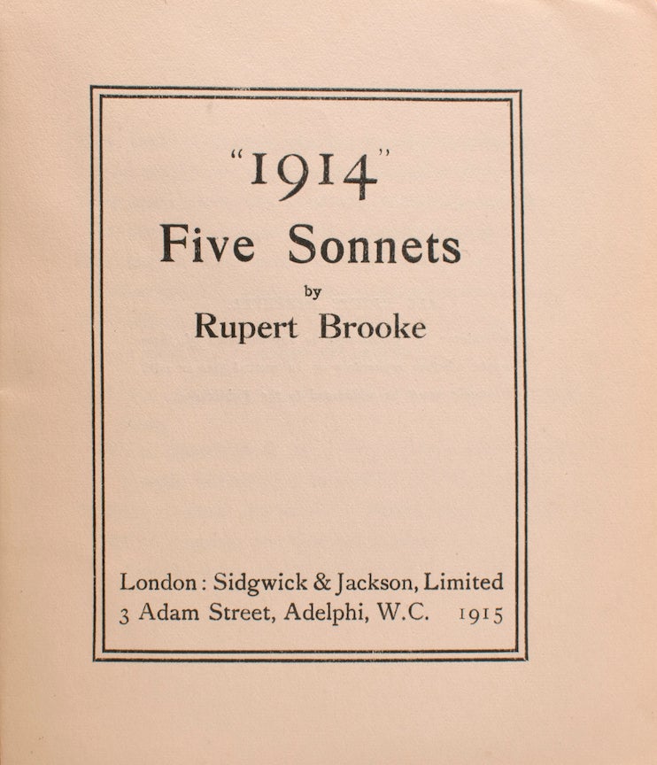“1914” Five Sonnets