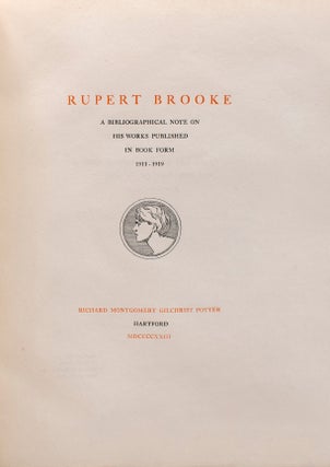 Rupert Brooke. A Bibliographical Note on His Works Published in Book Form 1911-1919