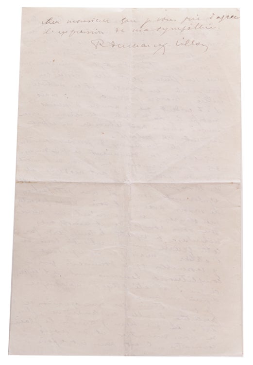 Autograph letter, signed (“R Duchamp Villon”), to John Quinn, 15 Septmber 1915