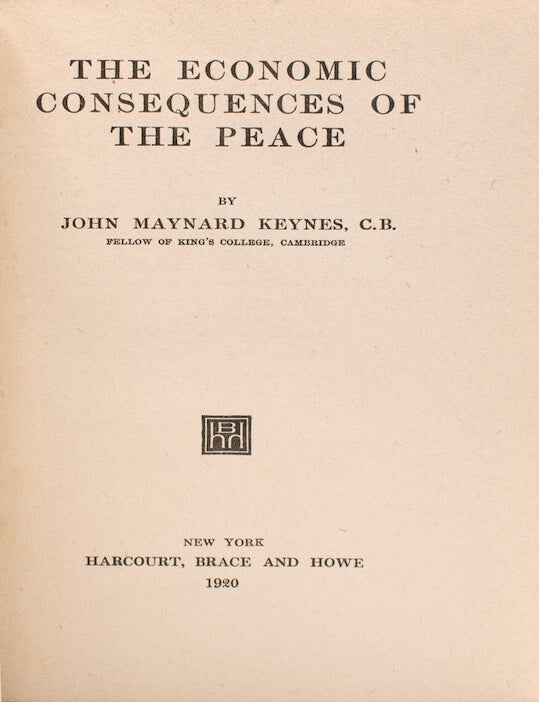 The Economic Consequences of the Peace
