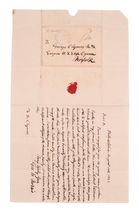 Item #323201 Autograph letter signed, to Dr. Clymer, the surgeon aboard the U.S.S. Cyane,...