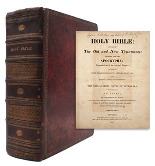Item #323250 The Holy Bible: Containing the Old and New Testaments: Together with the Apocrypha....