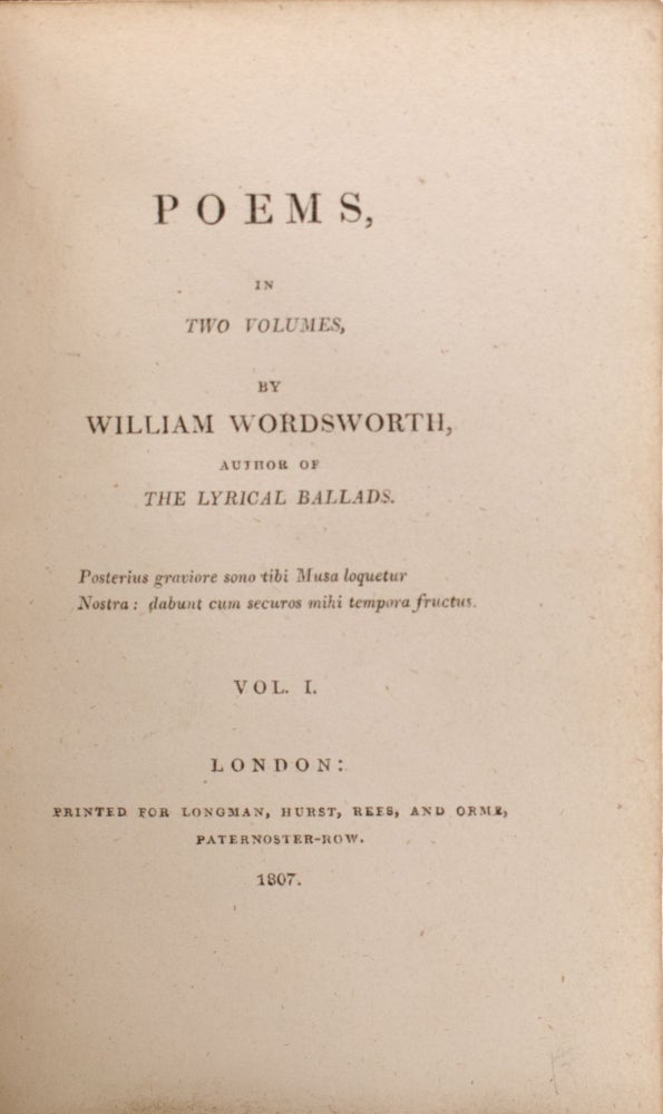 Poems, in Two Volumes