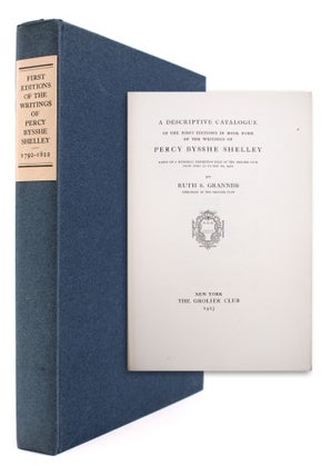 Item #323303 A Descriptive Catalogue of the First Editions in Book Form of the Writings of Percy...