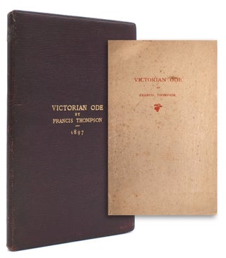 Item #323367 Victorian Ode For Jubilee Day, 1897. Francis Thompson