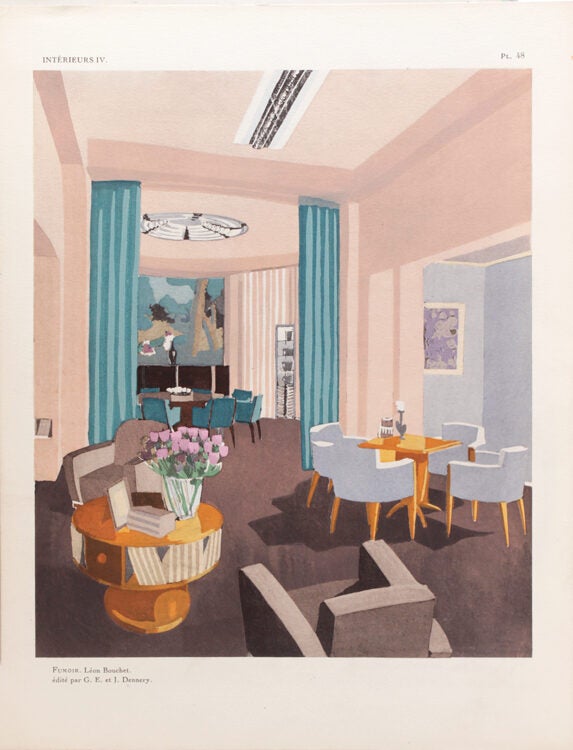 Intérieurs au salon des artistes décorateurs 1929 - Léon Bouchet