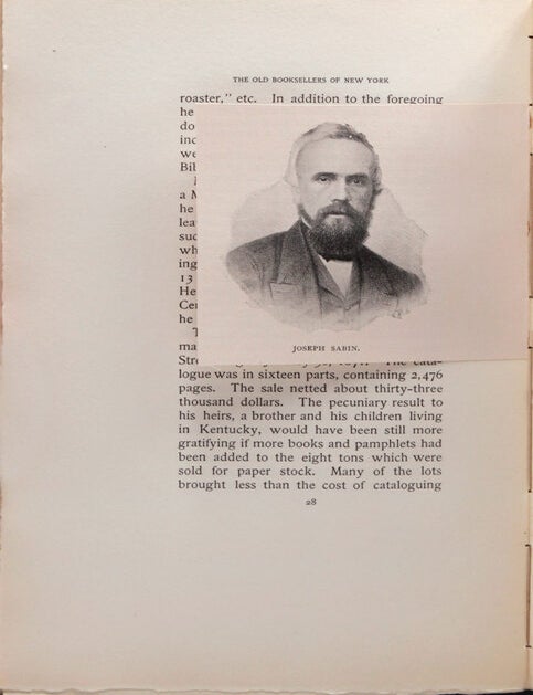 The Old Booksellers of New York and Other Papers (8/8)