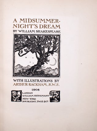 A Midsummer-Night's Dream. With illustrations by Arthur Rackham
