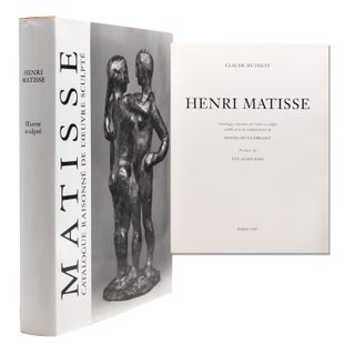 Item #323688 Matisse. Catalogue Raisonné de L'oeuvre Sulpté. Henri Matisse, Wanda de...