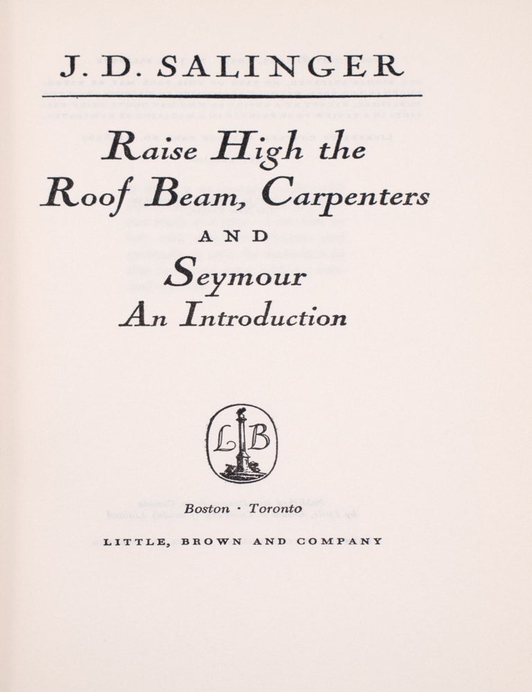Raise High the Roofbeam, Carpenters and Seymour an Introduction