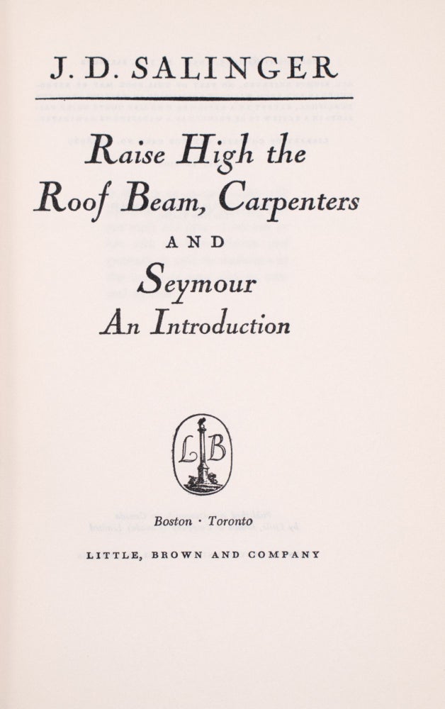 Raise High the Roofbeam, Carpenters and Seymour an Introduction