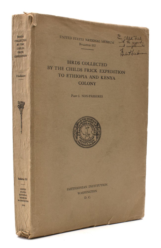 Birds Collected by the Childs Frick Expedition to Ethiopia and Kenya Colony: Part 1: Non-Passeres