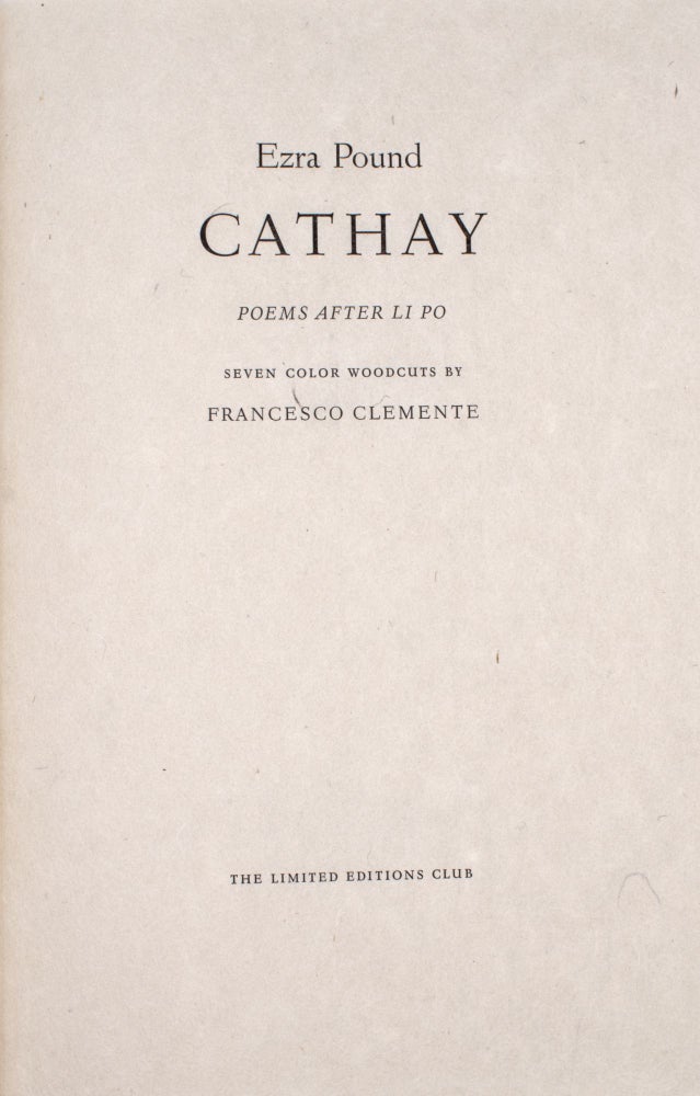 Cathay: Poems After Li Po