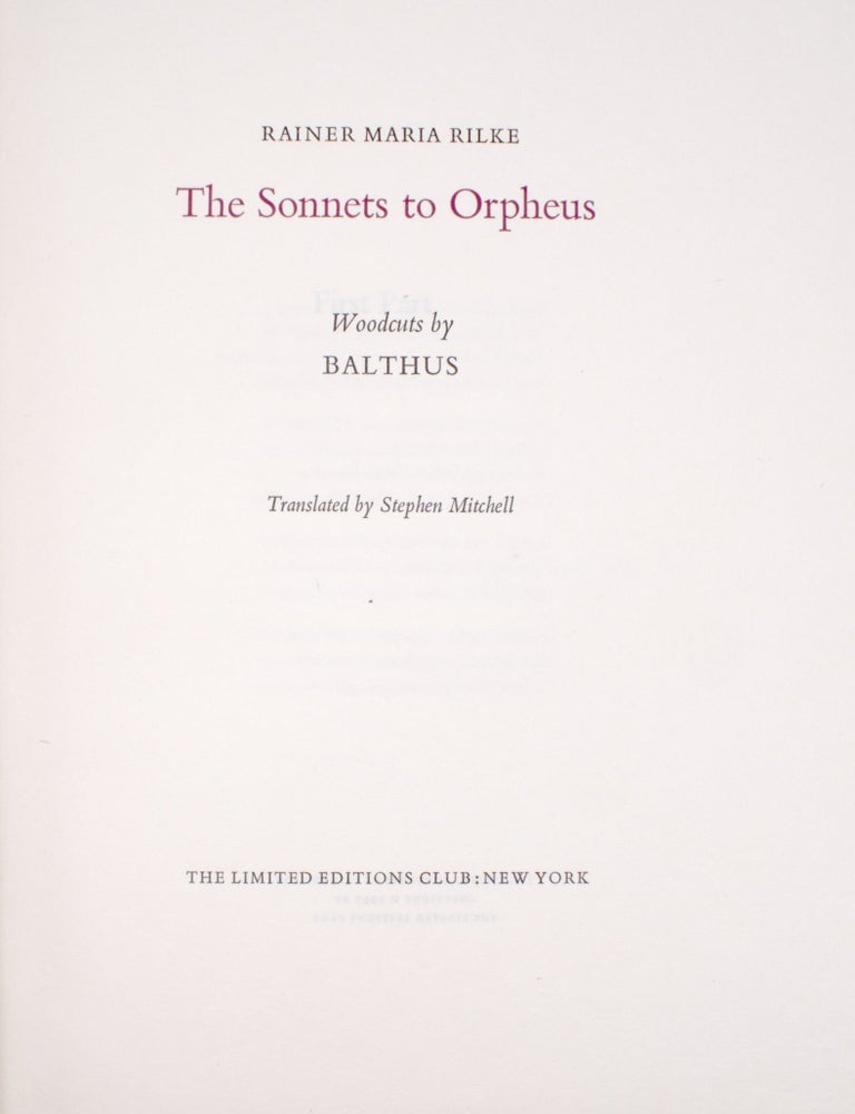 The Sonnets to Orpheus