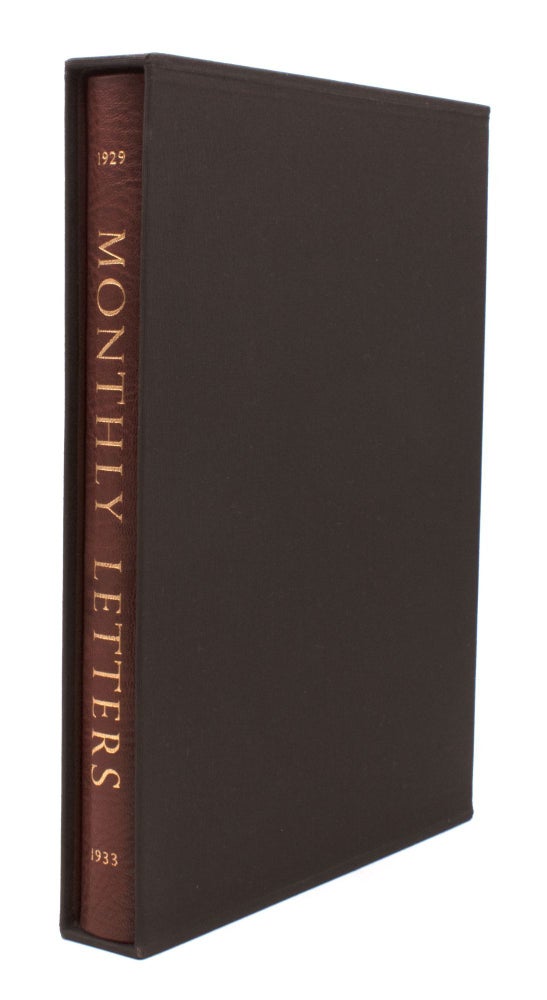 Monthly Letters. The First Fifty Monthly Letters The Limited Editions Club 1929-1933