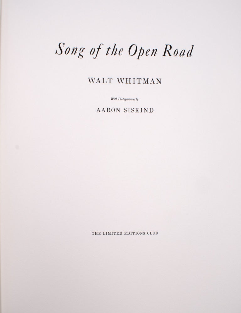Song of the Open Road