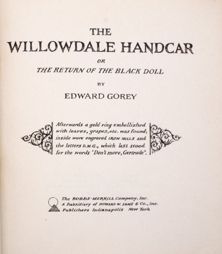 The Willowdale Handcar, or the Return of the Black Doll