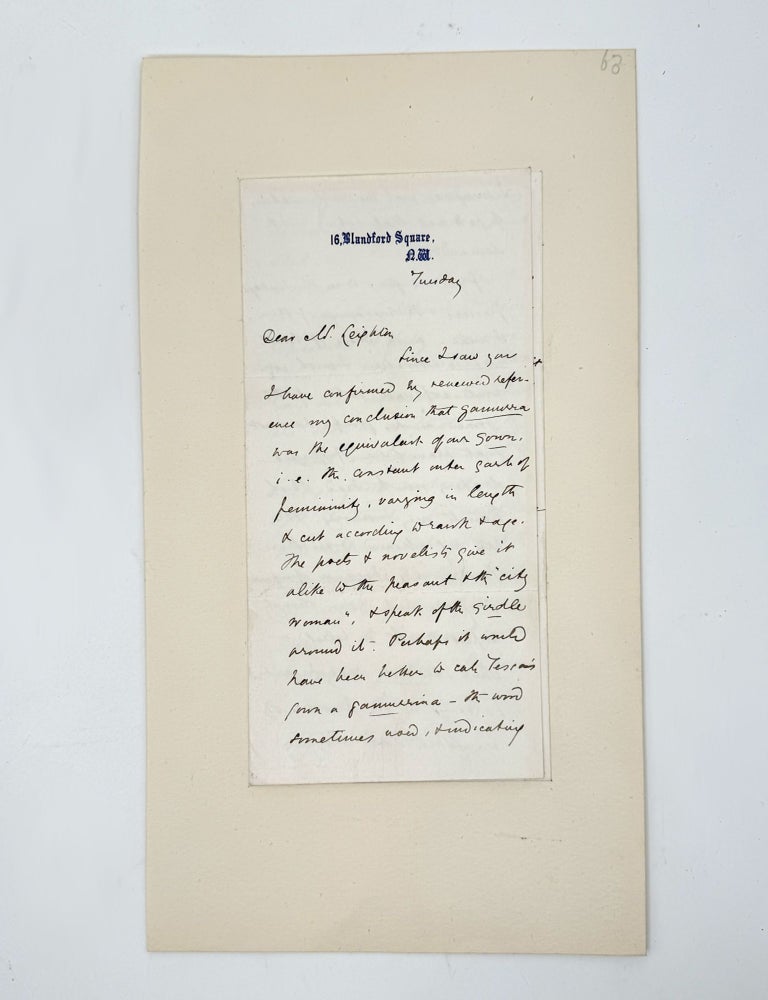 Two Autograph Letters, signed ("Marian E. Lewes") to Frederic, 1st Baron Leighton, 1862... (5/5)