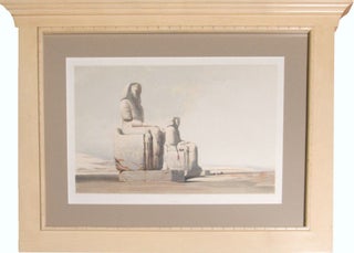 Item #32437 Contemporay Hand-colored lithograph: "Thebes" from "Egypt & Nubia" David Roberts
