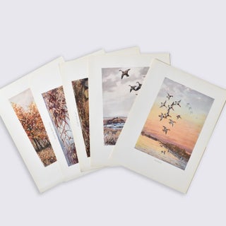 Item #324370 [Gunner’s Dawn: Set of proofs of the fiver color plates:] Sunrise, Icy Marsh, An...