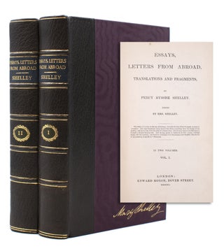 Item #324477 Essays, Letters from Abroad, Translations, and Fragments. Edited by Mrs. Shelley....