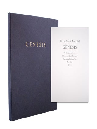 Item #324488 The First Book of Moses, called Genesis. Jacob Lawrence