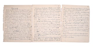 Item #324808 Ragnarök, manuscript prose poem in the cursive hand of Leonor Acevedo de Borges....