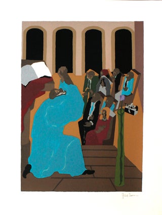 Item #324836 Eight Studies [for the Book of Genesis]. Jacob Lawrence