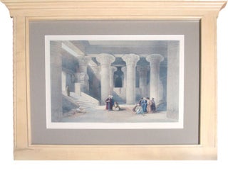 Item #32485 Hand-Colored Lithograph: "Temple at Esneh, Nov. 25, 1838." David Roberts