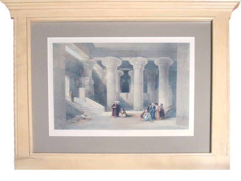 Item #32485 Hand-Colored Lithograph: "Temple at Esneh, Nov. 25, 1838." David Roberts.